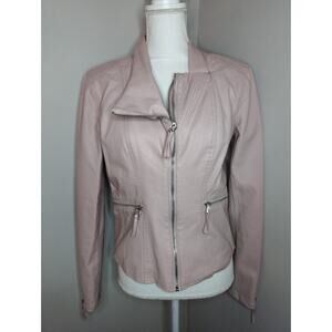 BlankNYC pink girly kawaii moto zipper M jacket